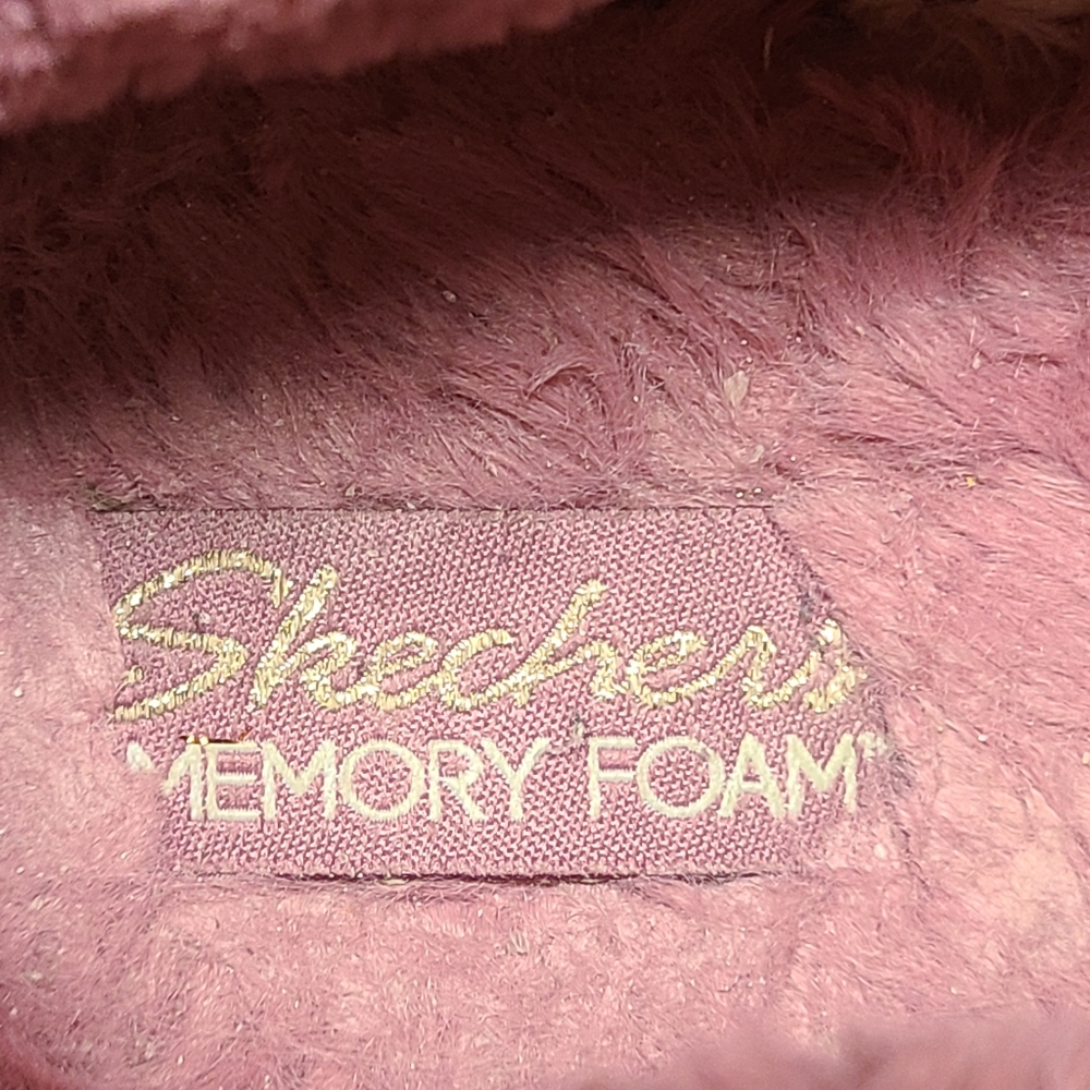 SKECHERS Sparkle Cozy Lite faux fur slippers size 12 - Picture 7 of 10